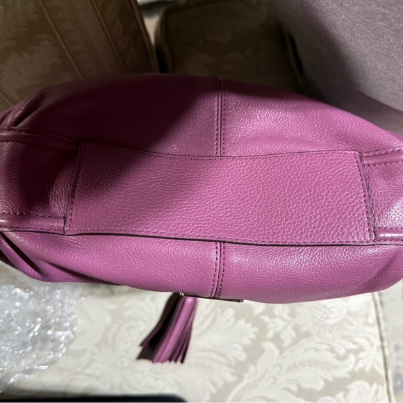 Coach Avery Fuchsia Leather Hobo Bag - Picture 8 of 11